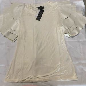 Brand new cream leather Shirt sizes small ,medium, large